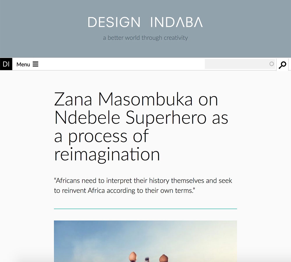 Zana ‘Ndebele Superhero’ Masombuka: Design Indaba